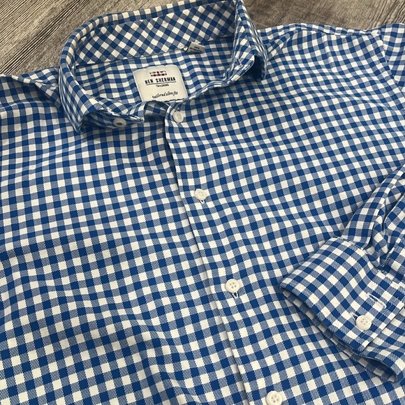 Ben Sherman Tailoring Tailored Slim Fit Shirt- Size 16 34/35 - Picture 2 of 5